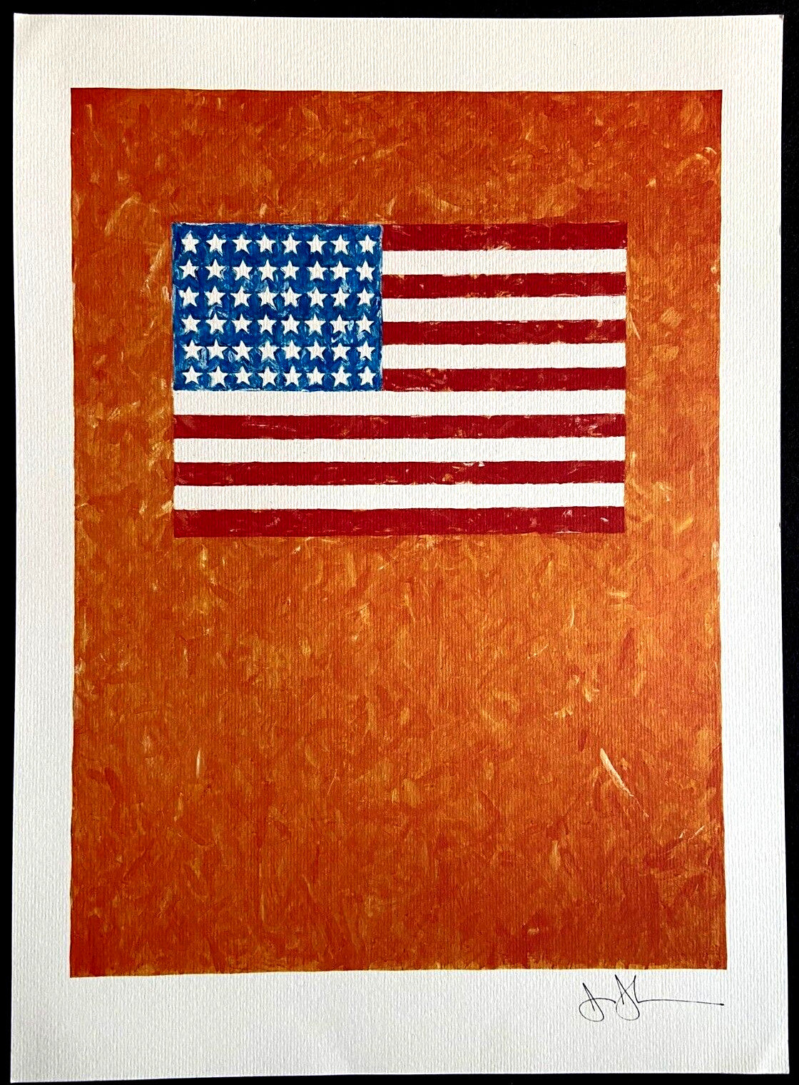 Jasper Johns Lithograph Met Museum Coa Numbered Crayon Signed Op