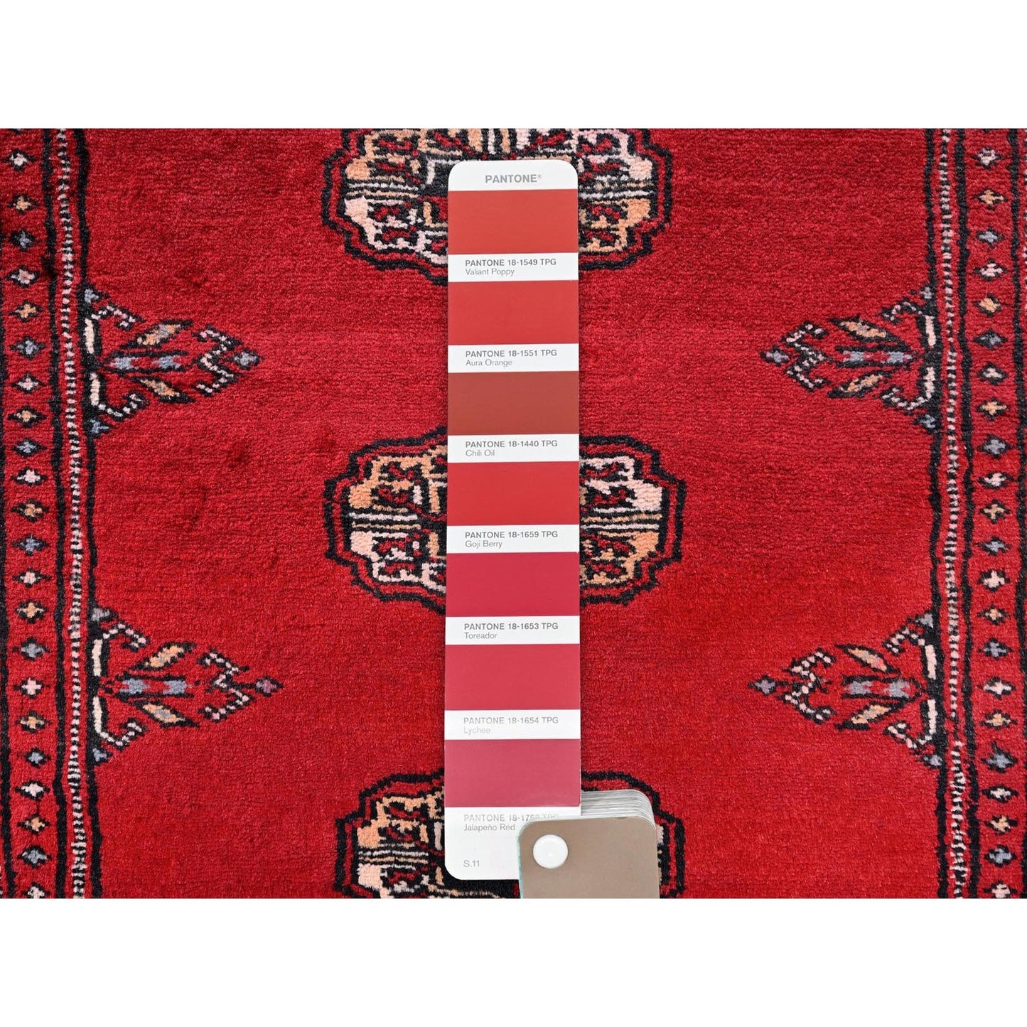 2'7"X6' Red Princess Bokara Tribal Medallions Rug Wool Hand Knotted Runner