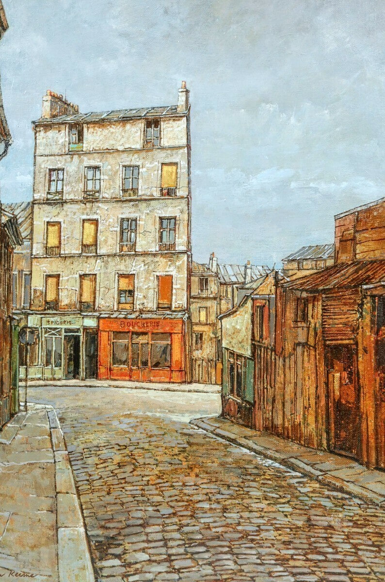 Keime Jean French Original Mnilmontant Oil Canvas Signed Framed