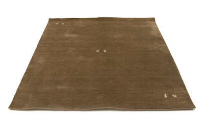 Handmade Brown Gabbeh Modern Square Rug Tribal Style Living Room Carpet 6X6 ft