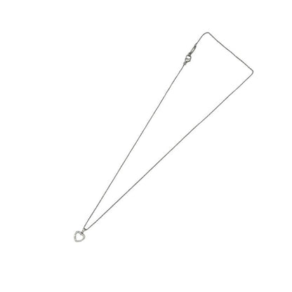 Tiffany & Co. Metro Heart Necklace Pt950 & Diamond