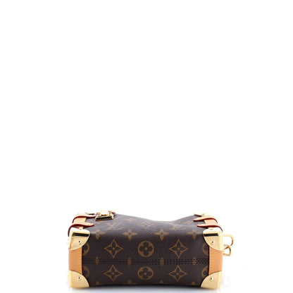 Louis Vuitton Side Trunk Handbag Monogram Canvas Pm