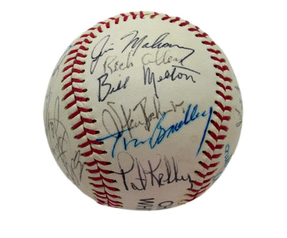 1972 Chicago White Sox Team Signed Baseball (25) Tanner Wood 193598
