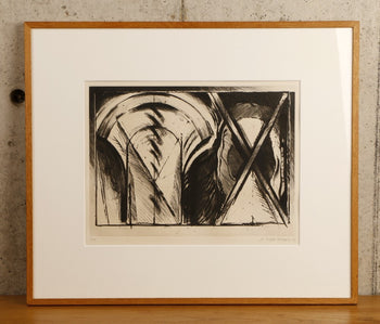 Gerard Titus Carmel (France) Original Etching Pencil Signed Numbered Framed Moma