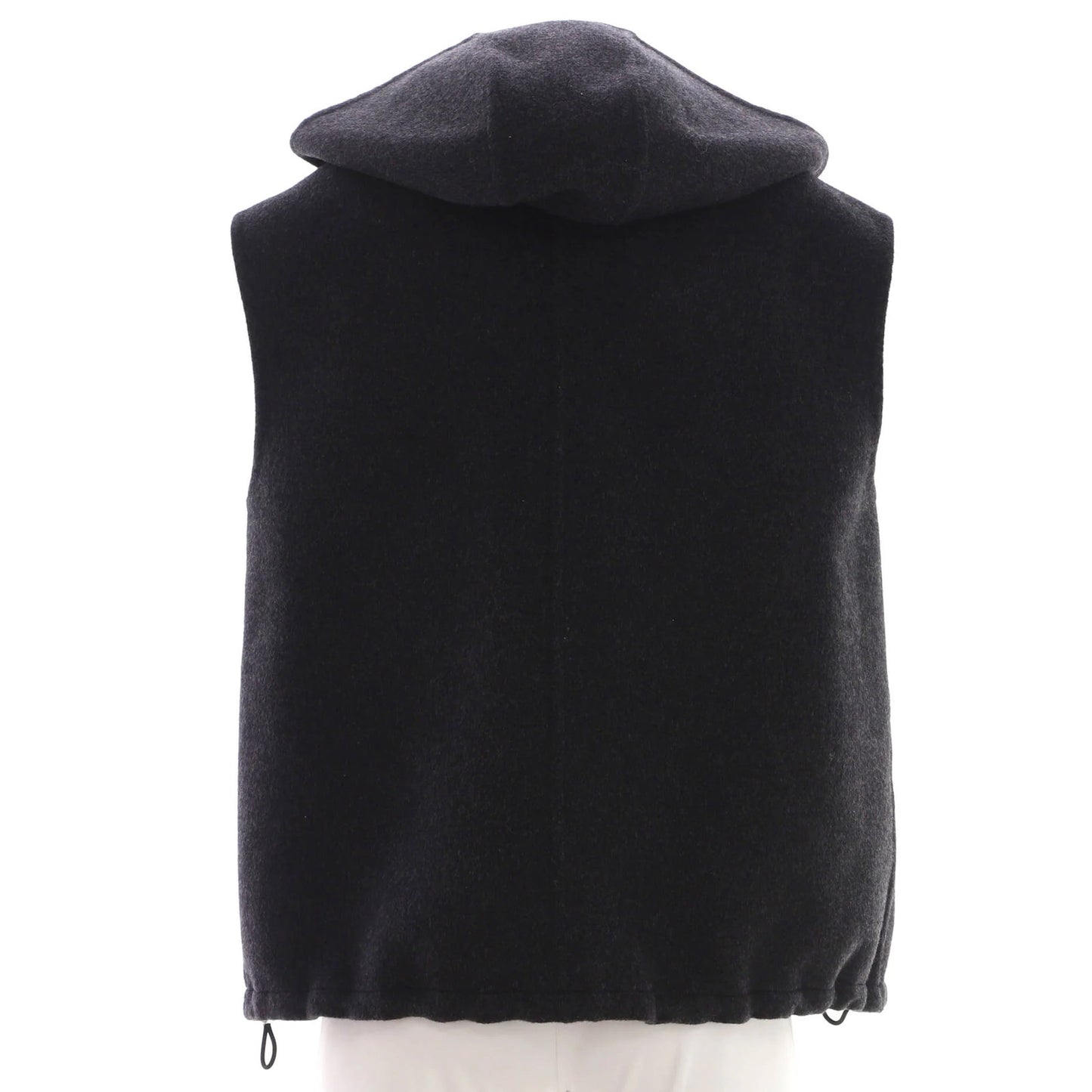 Blend Gucci Women's Logo Zip Hooded Vest Wool