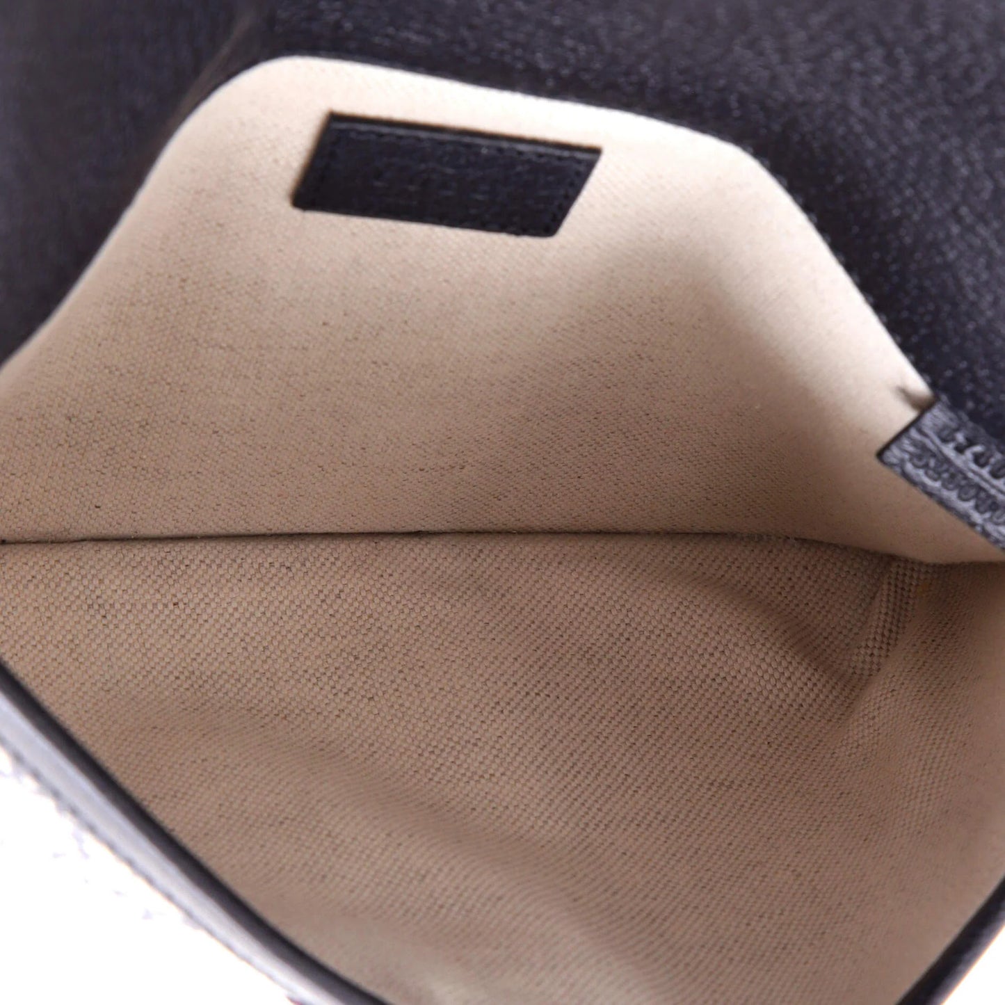 Gucci Ophidia Flap Belt Bag Gg Coated Canvas With Leather