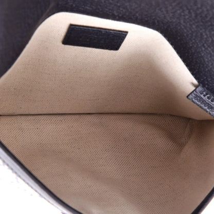 Gucci Ophidia Flap Belt Bag Gg Coated Canvas With Leather