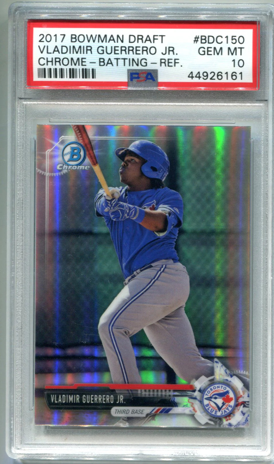 Vladimir Guerrero Jr. 2017 Bowman Draft Refractor #Bdc150 (Psa 10) Card