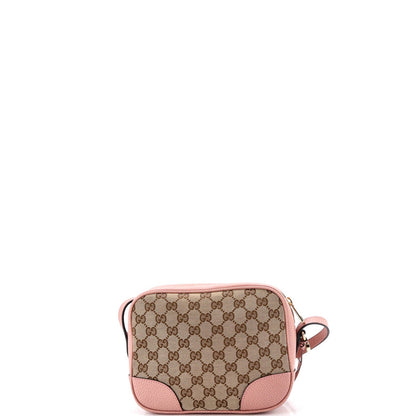 Gucci Bree Disco Crossbody Bag Gg Canvas With Leather Mini