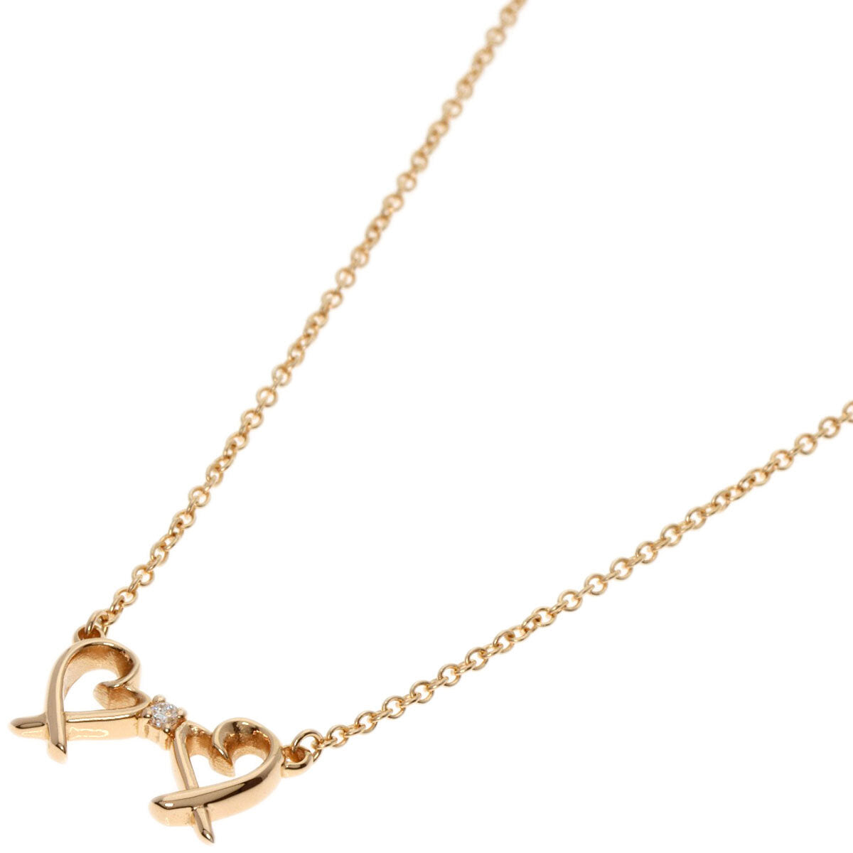 Tiffany&Co.   Necklace Double Loving Heart