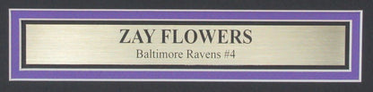 Zay Flowers Ravens Autographed 16X20 Photo Framed