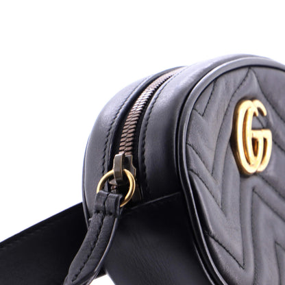 Gucci Gg Marmont Belt Bag Matelasse Leather
