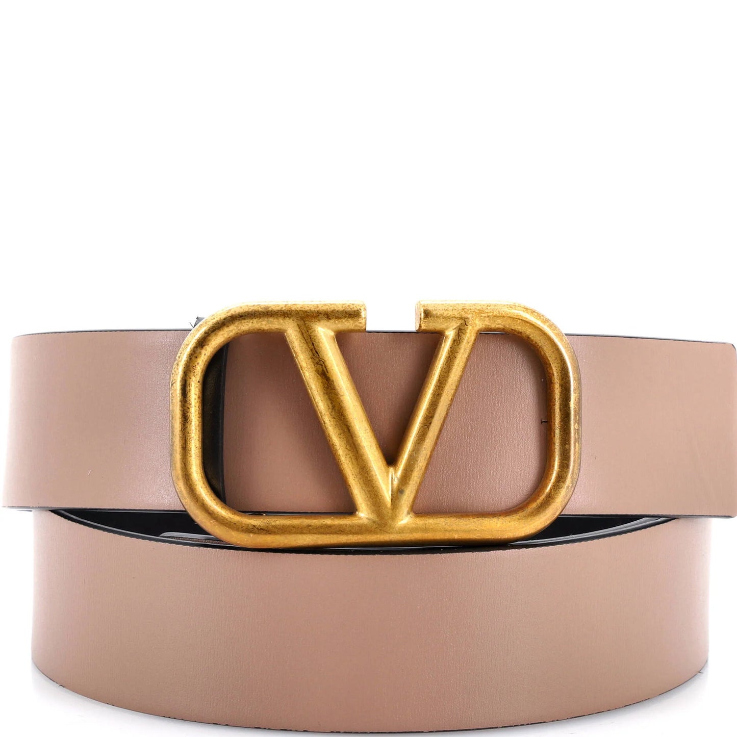 Valentino Garavani Vlogo Reversible Belt Leather Wide