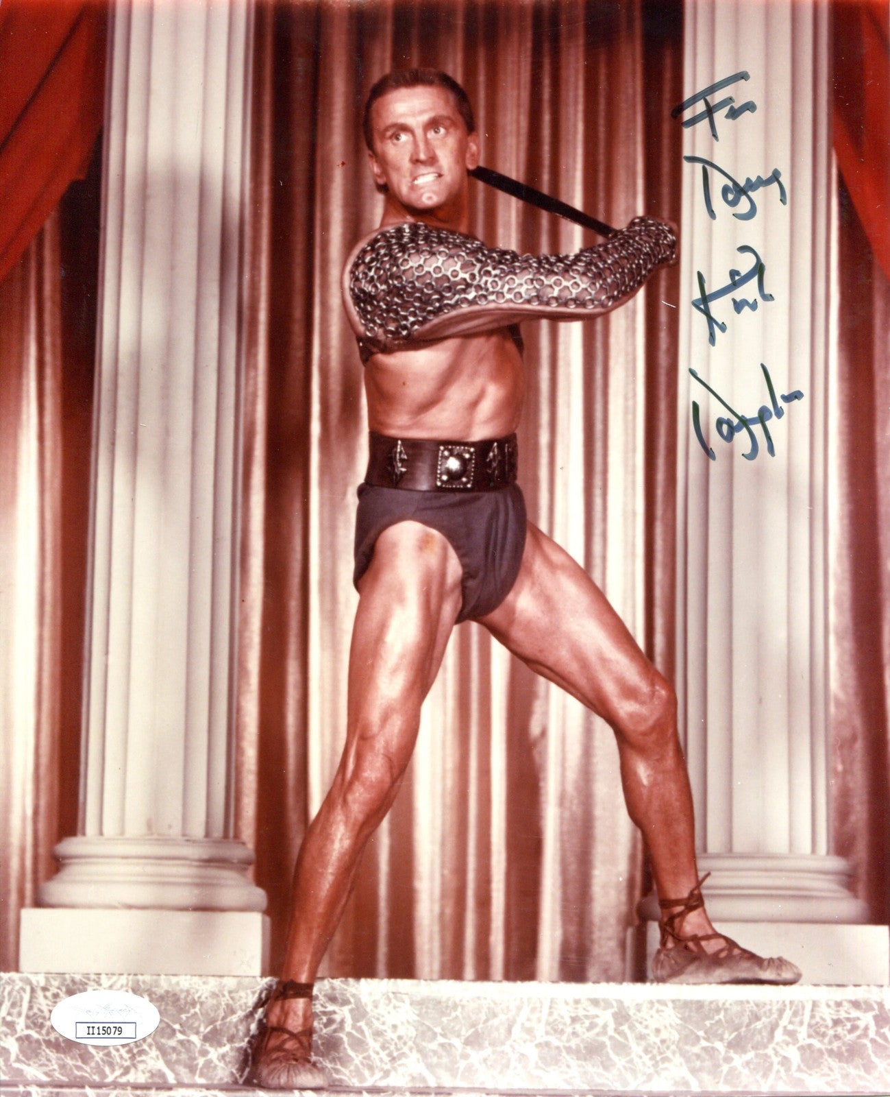 Kirk Douglas Autographed Spartacus 8X10 Photo (Jsa)
