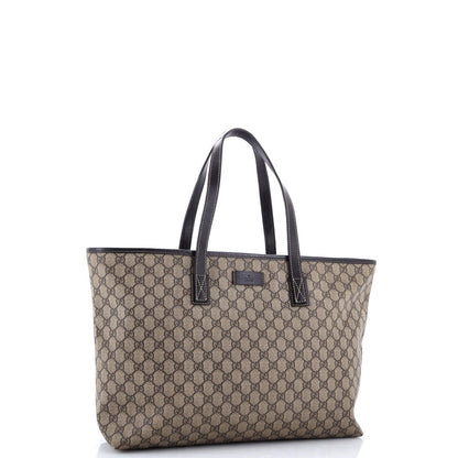 Gucci Plus Tote Gg Coated Canvas With Leather Large