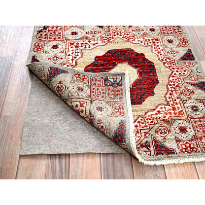 2'4"X24'8" White Natural Wool Hand Knotted Mamluk Design Xl Runner Rug
