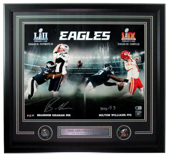 Brandon Graham/Milton Williams Signed 16X20 Photo