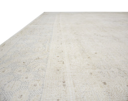 Antique Distressed Vintage Oriental Rug Muted