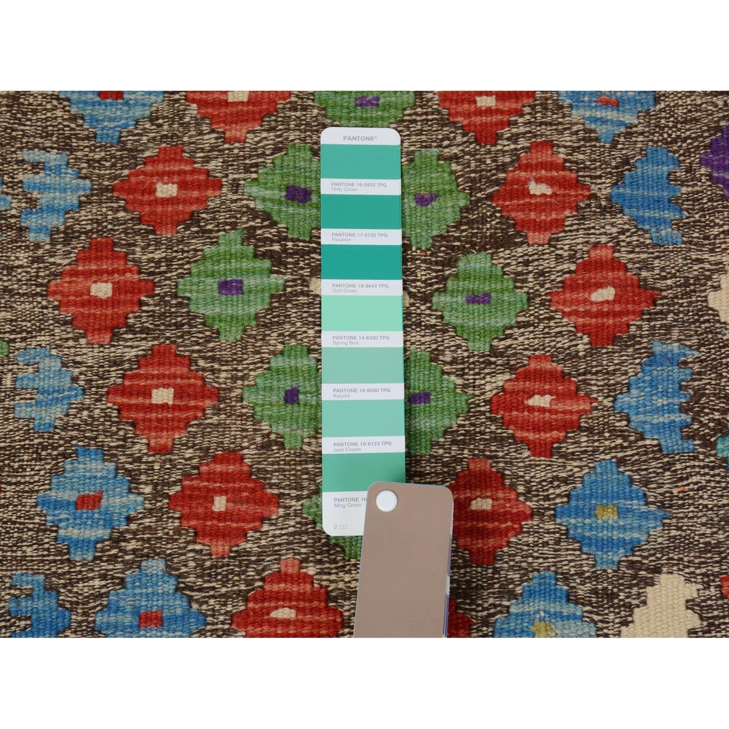 2'9"X4' Colorful Reversible Afghan Kilim Flat Weave Wool Hand Woven Rug