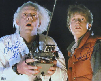 Michael J Fox/Christopher Lloyd Sign/Auto 16X20