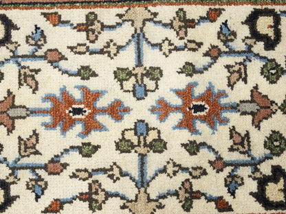 Oversized Heriz Serapi Floral Runner Hand-Knotted