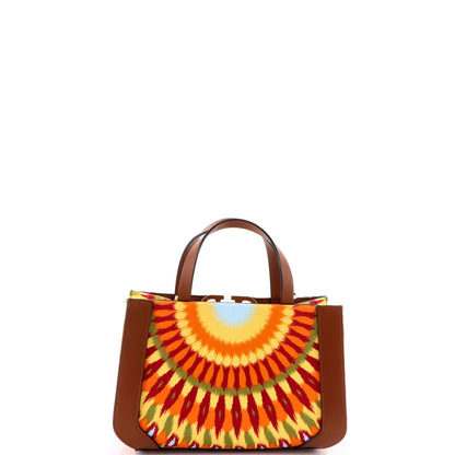 Valentino Garavani Vlogo Shopper Tote Bead Embellished Leather Medium