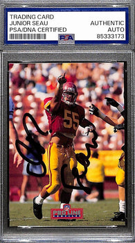Junior Seau Hof Signed/Autographed 1992 Pro Line