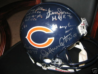 Dick Butkus,George Connor Bears +7 Jsa/Coa Signed