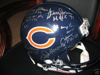 Dick Butkus,George Connor Bears +7 Jsa/Coa Signed