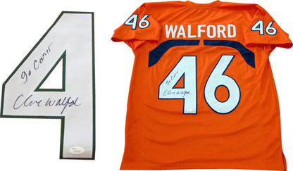 Clive Walford Go Canes Autographed University Of Miami Hurricanes Jersey (Jsa)