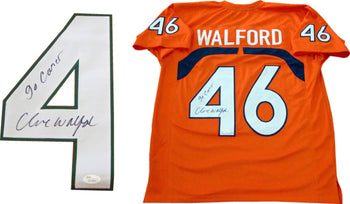 Clive Walford Go Canes Autographed University Of Miami Hurricanes Jersey (Jsa)