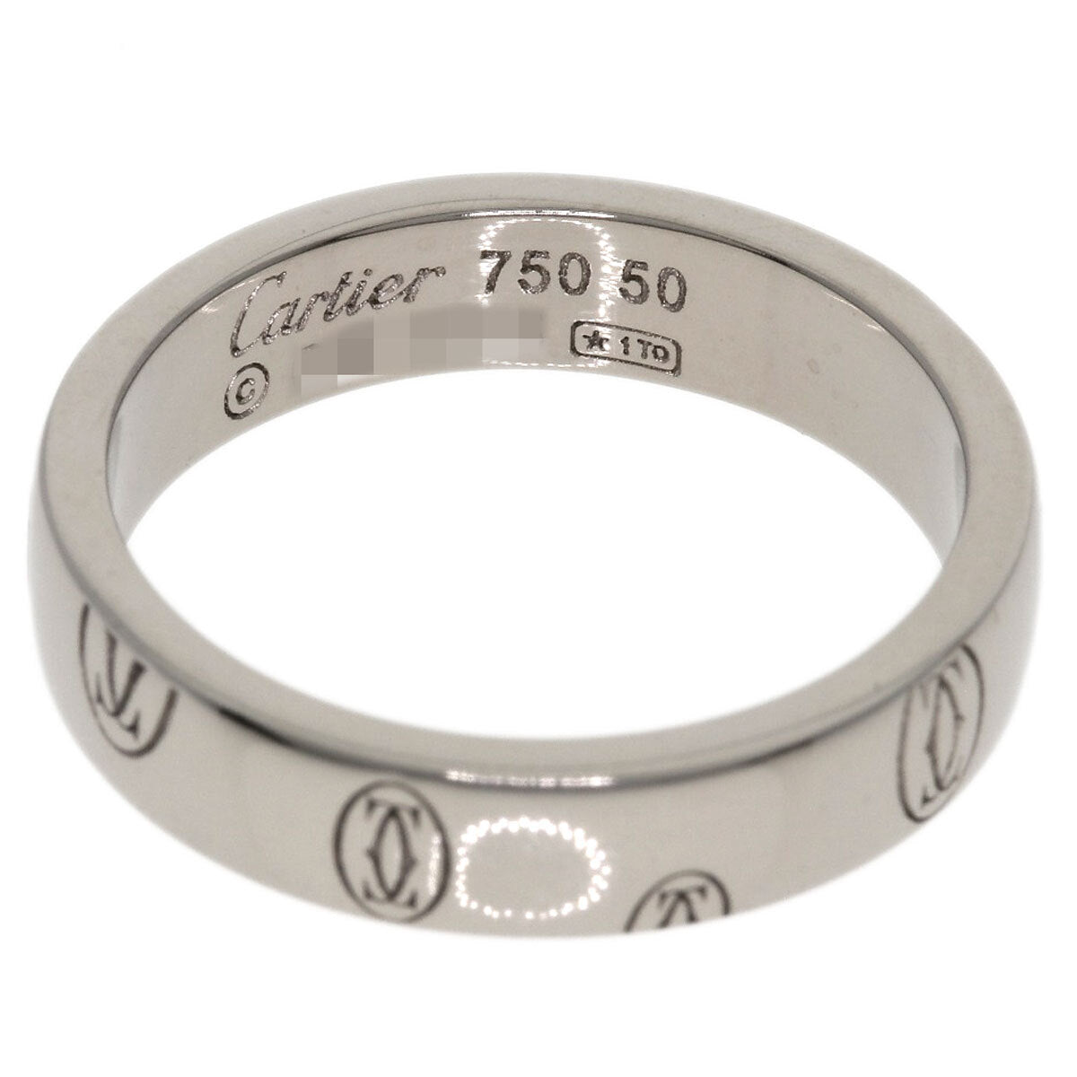 Cartier   Ring Happy Birthday # 50 K18 White Gold