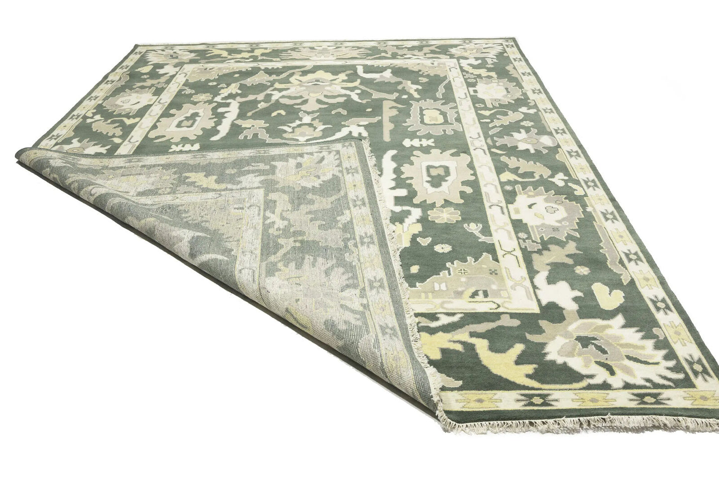 Extra Large Handmade Wool Oushak Chobi Oriental