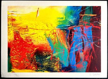 Gerhard Richter Lithograph Coa Signed Numbered By