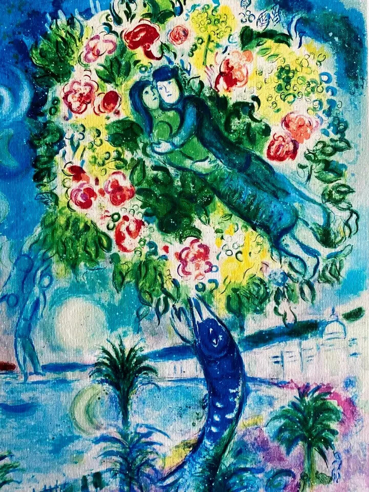 Marc Chagall Signed Hand Numbered Coa Lithograph