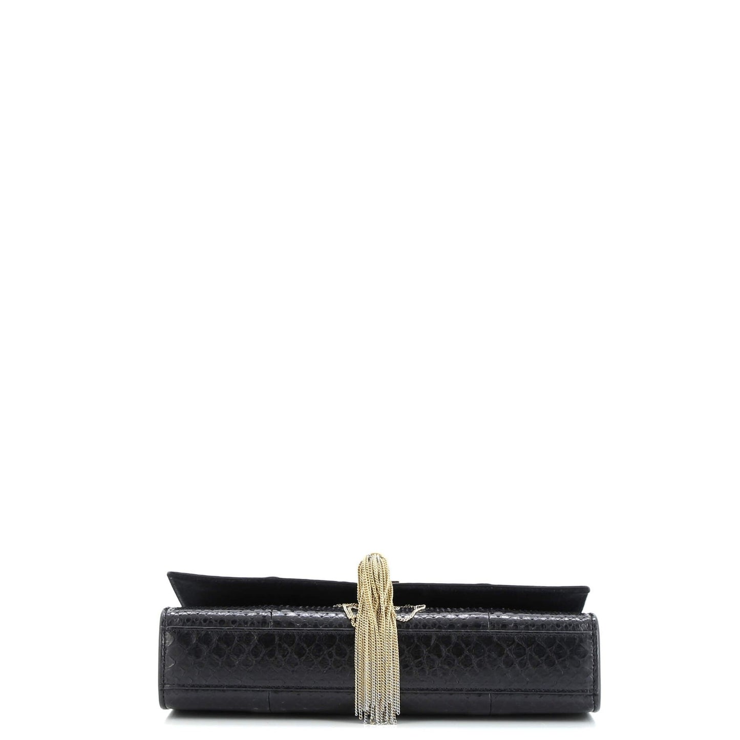 Saint Laurent Classic Monogram Tassel Crossbody Bag Python Medium