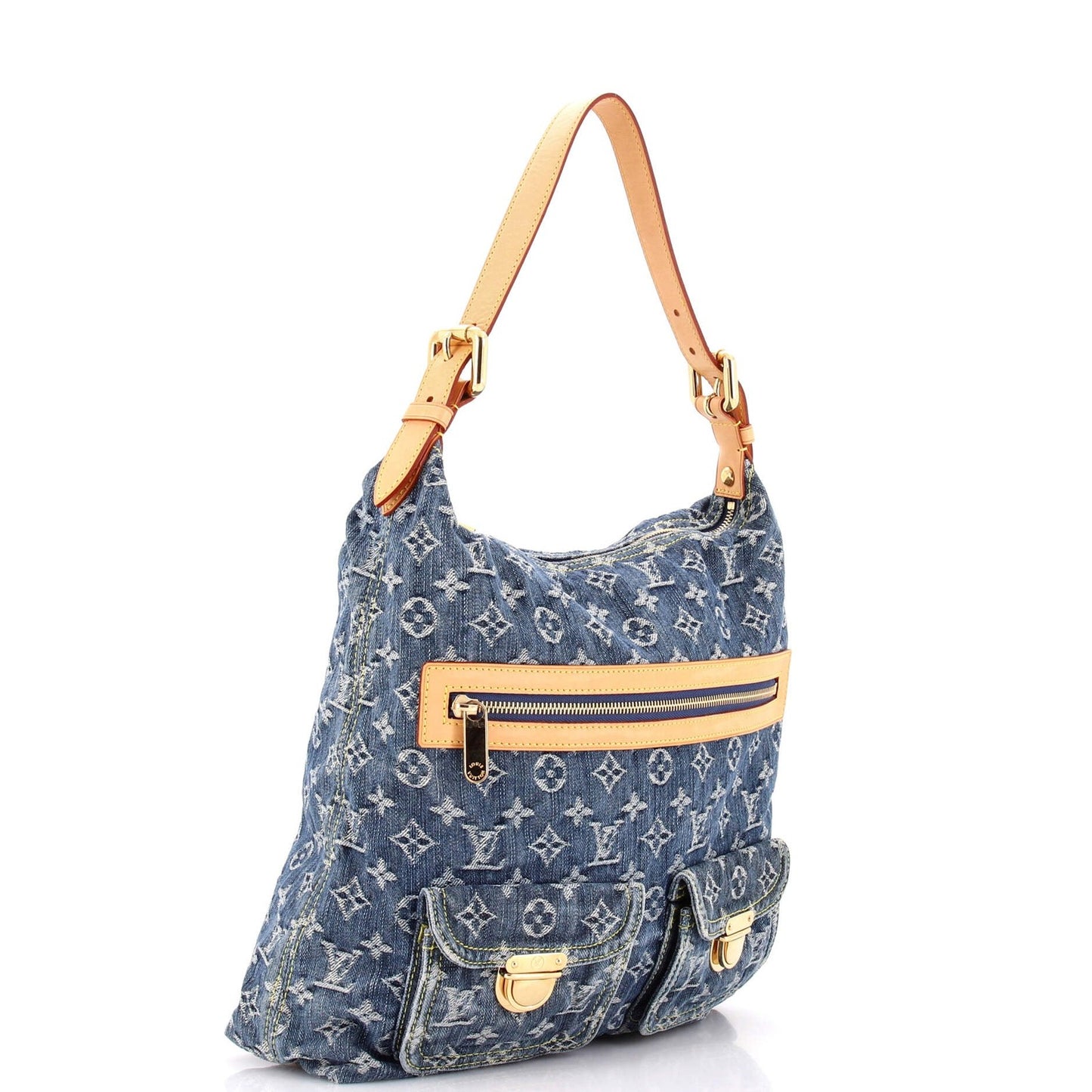 Louis Vuitton Baggy Handbag Denim Gm