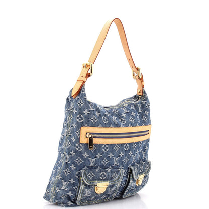 Louis Vuitton Baggy Handbag Denim Gm