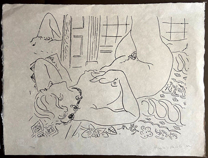 Henri Matisse Lithograph 1960 Signed Contract