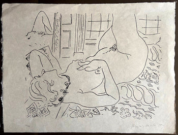 Henri Matisse Lithograph 1960 Signed Contract
