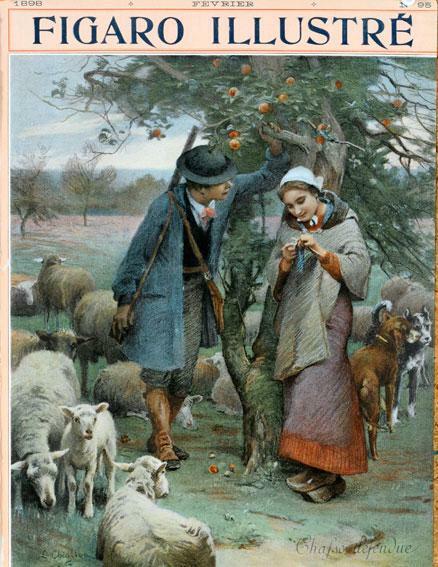 Chasse Defendue By Chialiva For Figaro Illustre 1898 Original Vintage Poster