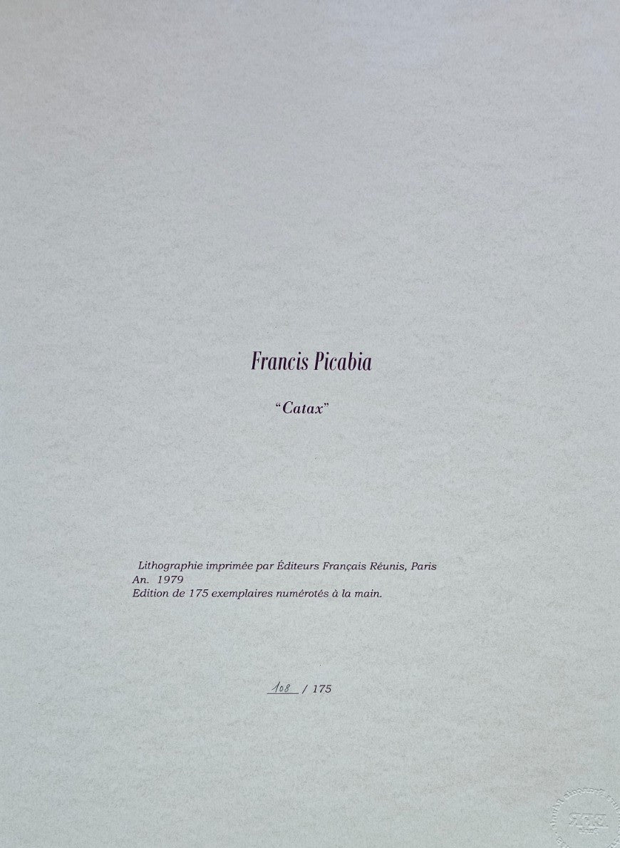 Francis Picabia Lithograph Coa Hand Numbered, Pencil, Stamped