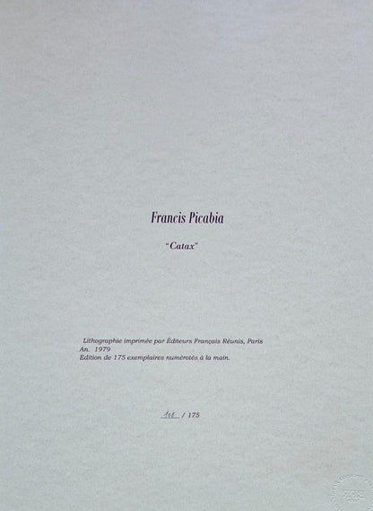 Francis Picabia Lithograph Coa Hand Numbered, Pencil, Stamped