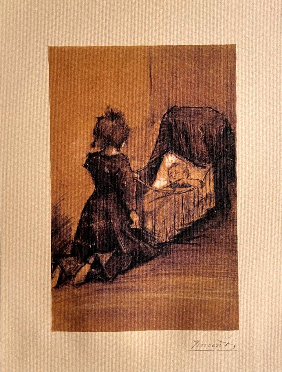 Vincent Van Gogh Museum Lithograph Coa Signed Op Published (Edvard Munch)