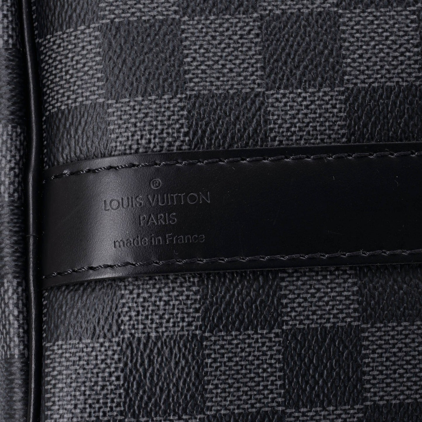 45 Louis Vuitton Keepall Bandouliere Bag Damier Graphite