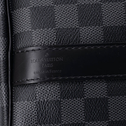 45 Louis Vuitton Keepall Bandouliere Bag Damier Graphite