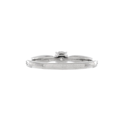 Tiffany & Co. Harmony Solitaire Ring Platinum And Pave Diamonds With Rbc Diamond