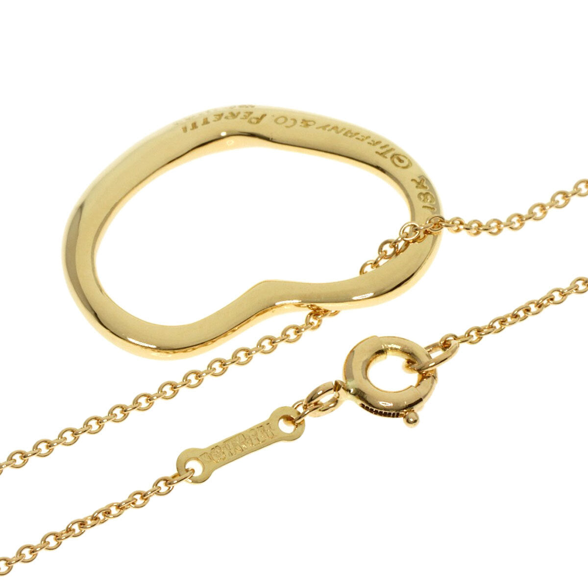Tiffany&Co.   Necklace Open Heart K18 Yellow Gold