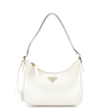 Prada Re-Edition Hobo Saffiano Leather Mini