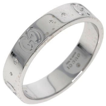 Gold GUCCI Icon # 9 Ring K18 White